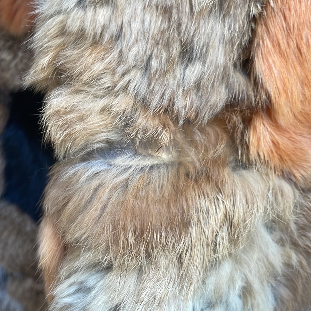 Amazing Patchwork Rabbit Fur Jacket - image 8